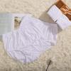 100% Cotton High-Waist Underwear for Mature Women, Large Size Loose Fit, White Briefs