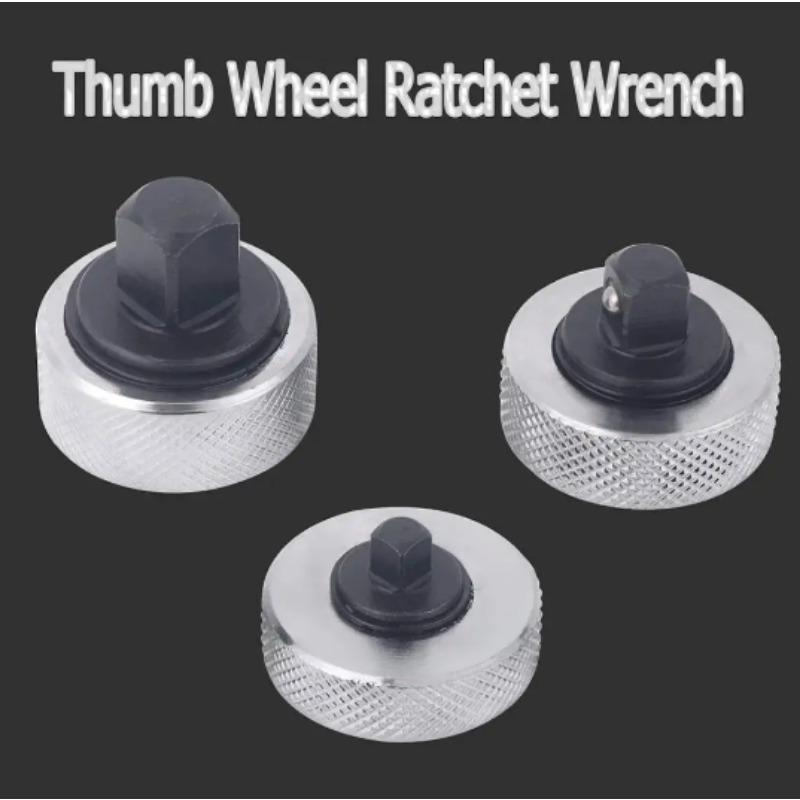 3 шт. Мини-торцевой ключ с трещоткой, цельнометаллический торцевой ключ с трещоткой для ладони и пальцев, набор из 1/4" 3/8" 1/2"