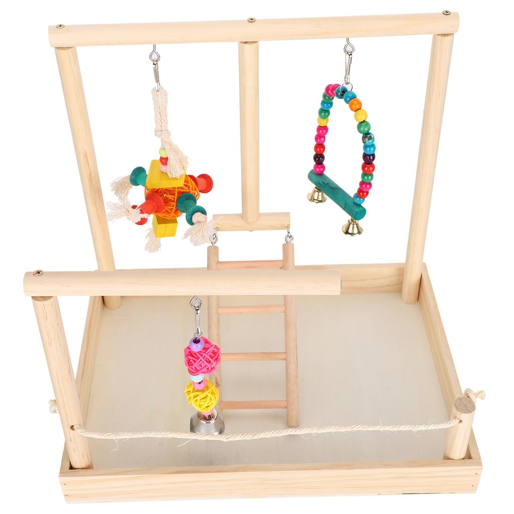 Игровая площадка для попугая Деревянная подставка для птиц Клетка для птиц Жердочка Тренировочные принадлежности