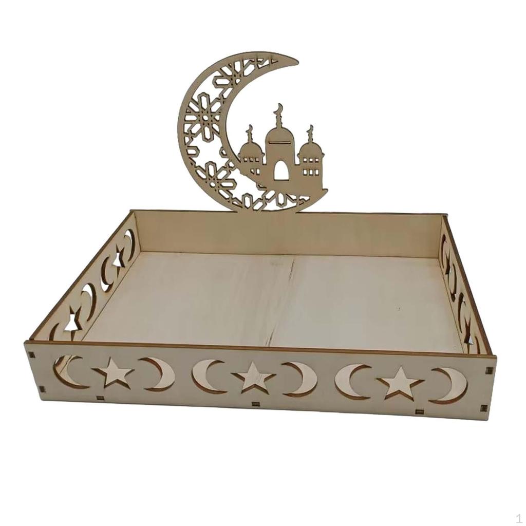 Ид украшения исламский поднос Рамадан DIY сервировка десертная тарелка праздничные принадлежности