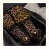 Spring and Summer New Flat-bottomed Leopard Print Slippers Women's Daily Outer Wear Summer Trend Fashion Sandals Designer Shoes