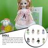 Dolls with Headwear Cute 3D Chinese Style Full Set 1/6 Ball-jointed Doll Costume Girls Play House Anime Toys Children Gift