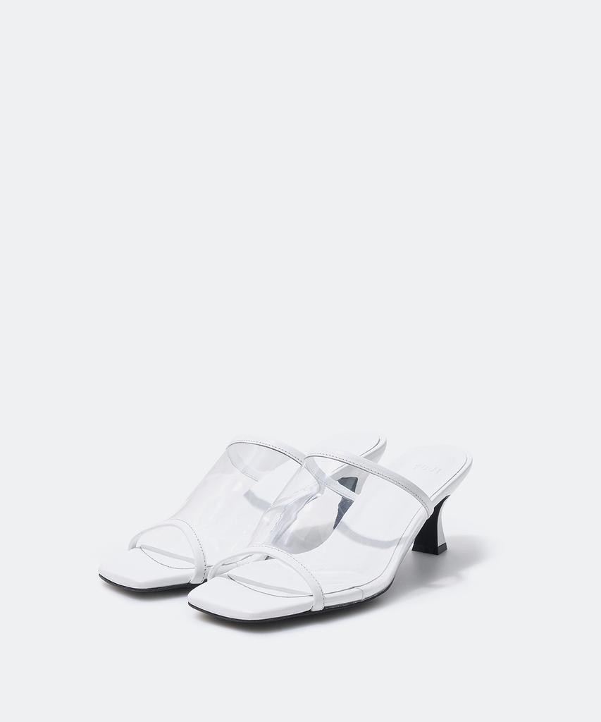 Yuji Clear Mule White