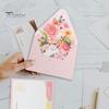 3D вылетающая поздравительная открытка с несколькими красочными цветочными декорами, поздравительная открытка с конвертом, акварельная живопись, рождественский, новогодний подарок