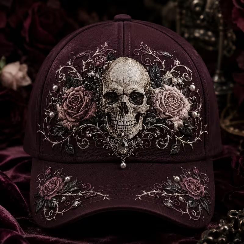 Digital Print Baseball Cap Halloween Black Cat Pumpkin All-Over Adjustable Sun Hat Unisex