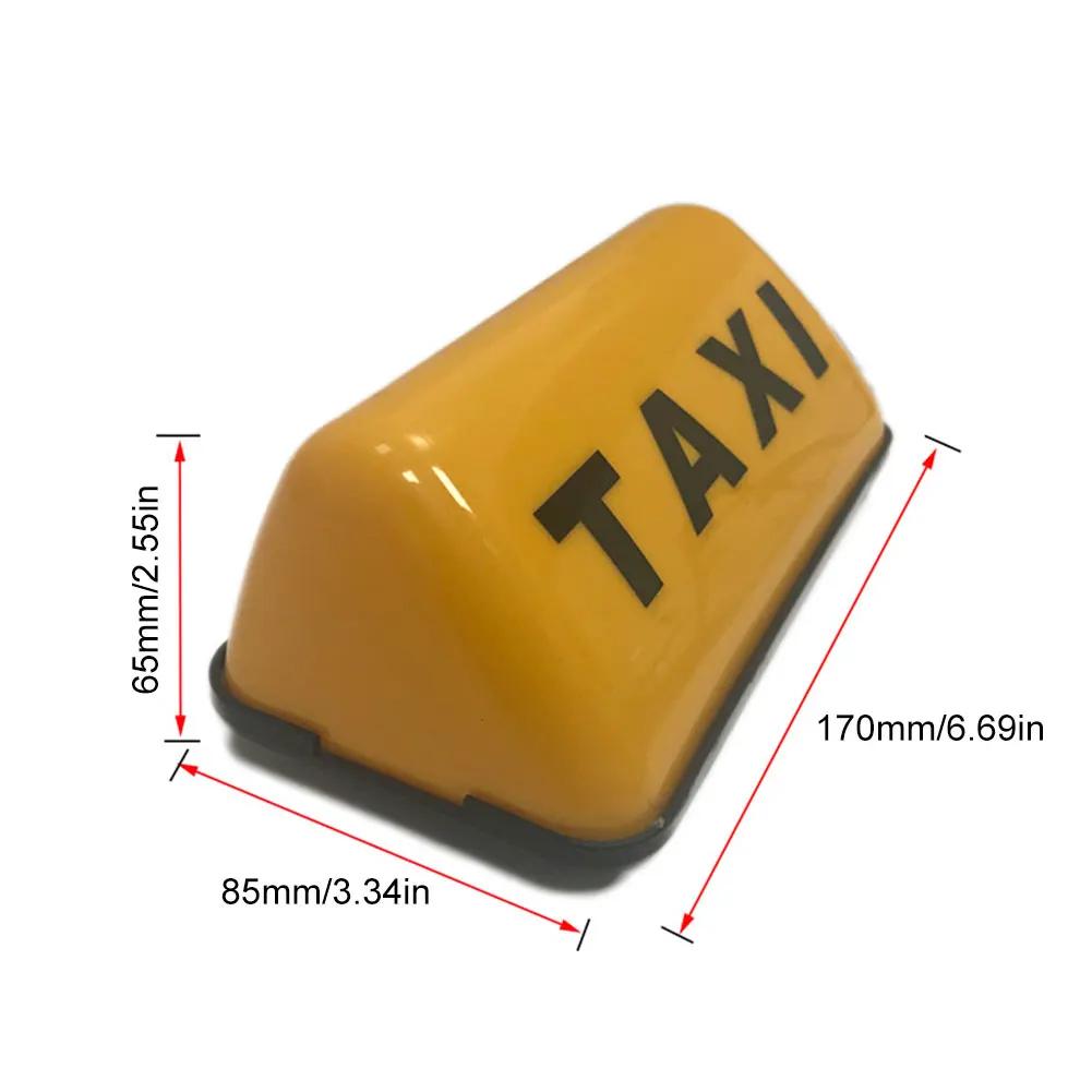 12V Модный световой знак такси с клейким основанием Верхний свет такси 3W Знак такси на крышу Белый/Желтый COB Знак такси Кабина Супер яркий