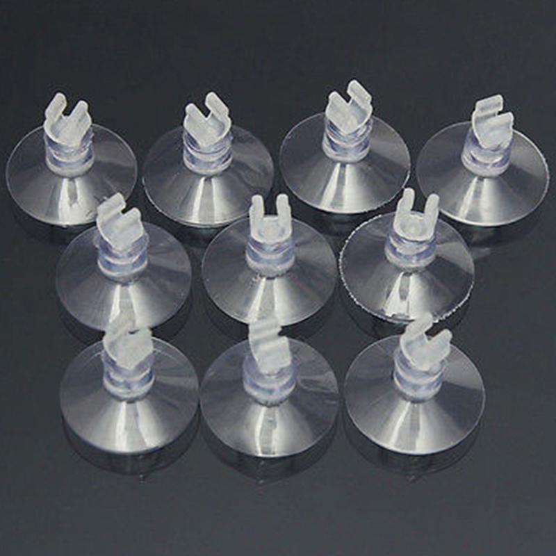 10Pcs 4mm Transparent Aquarium Suction Cup Clips for Fish Tank Tube Holders Rubber Clamps Oxygen Pump Pipe Fixation Suckers