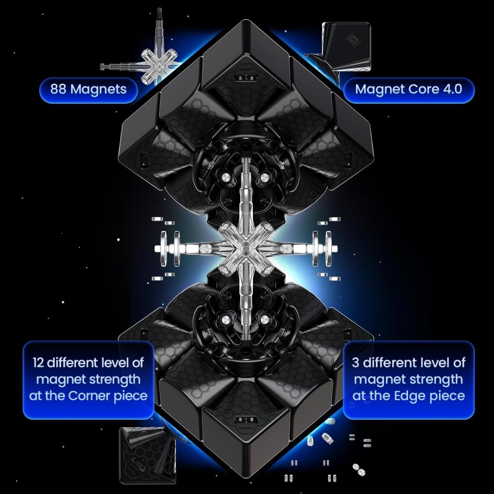 GAN 14 Maglev Pro UV, официальный соревновательный магнитный куб - высокопроизводительный магнитный куб-пистолет 3x3 без наклеек, легко поворачиваемый магический куб (2022, Флагман)