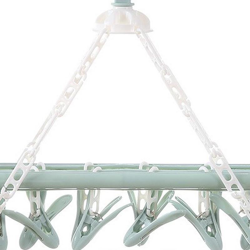 1 шт., 32 зажима, складная вешалка для одежды, сушилка для одежды, ветрозащитная сушилка для носков, нижнего белья