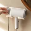Держатель для фена, настенный, без следов, пластиковый универсальный органайзер-органайзер для фена, стойка для дома