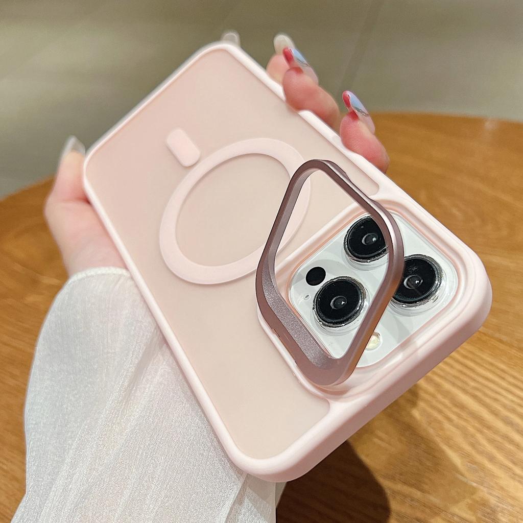 Роскошный магнитный противоударный чехол для телефона для iPhone 16 15 14 Plus 13 12 11 Pro Max Для Magsafe Беспроводной зарядки Подставка для объектива Крышка