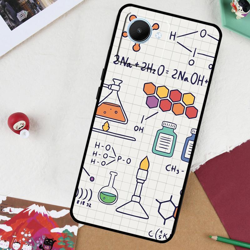 Чехол Science Biology Chemistry для Realme GT 7 Pro GT 6 5 6T 10 11 12 13 14 Pro Plus C61 C53 C51 C21Y C25S C75 C55 C67