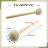 2x Felt Drumsticks Bass Percussion Sticks 12.80inch Portable Musical Instrument Accessory for Bar