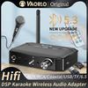 NFC Bluetooth 5.3 Audio Transmitter Receiver 3.5mm AUX/RCA/USB/TF/Coaxial/6.5MM Microphone Karaoke Wireless Adapter HiFi Stereo