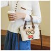 Contrast Color Cute Tote Bag, Large Capacity Fashion Choice.
