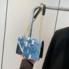 Модные сумки кросс-боди с клапаном для женщин Сумка на плечо с цепочкой для commuters/путешествий Квадратные дизайнерские женские сумки