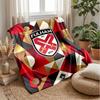 Fulham Football Print Flannel Blanket, Soft Warm Lightweight Throw Blanket for Sofa Bed Camping