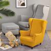 Elastic Kids Wing Chair Cove Polar Fleece Spandex Children Wingback Armchair Covers Single Sofa Slipcovers Furniture Protector