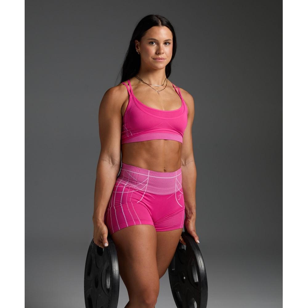 Gymshark Бесшовные шорты Apex Valley Pink Sour Pink B3b4p Kcsd