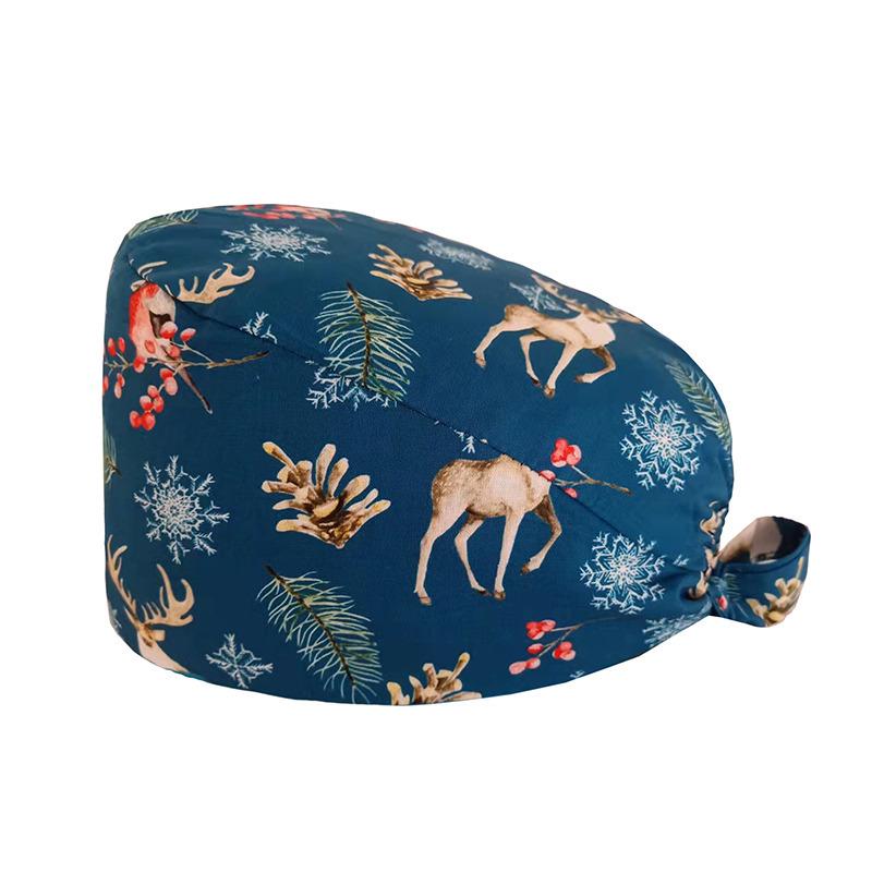 Унисекс Хлопковая Хирургическая Шапочка: Дышащий, Влагоотводящий для Стоматологов и Специалистов индустрии красоты