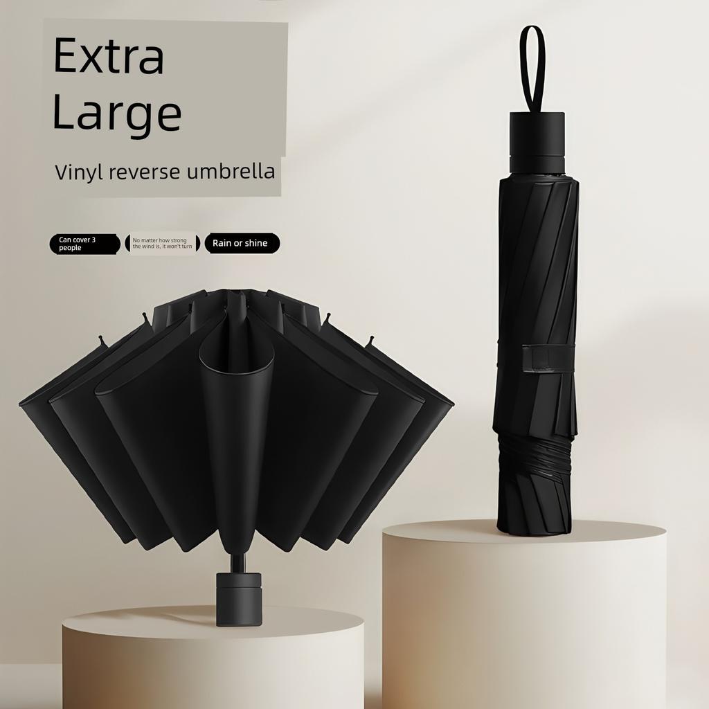 Umbrella, Extra Large, Sun Protection, Uv Protection, Sunshade Umbrella, Compact, Portable, Foldable, Dual-Use for Both Women and Men