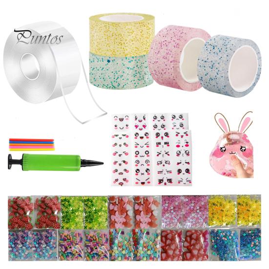 Нанометровая лента, набор пузырей, детская блестящая глина, ручная работа, сделай сам, сжимающая пузырьковая декомпрессионная игрушка, игрушка для облегчения тревоги