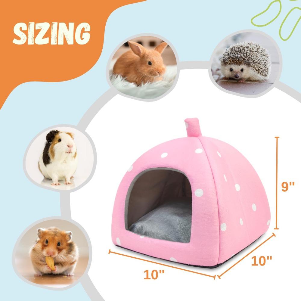 Хлопковая кровать для морской свинки, домик, мягкая кровать для сна для домашних животных, милая клетка для убежища для домашних животных, маленькие животные