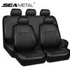 Car Seat Covers Universal Leather Airbag Compatible Seat Cover Automobile Interior Accessories Fit Most Cars