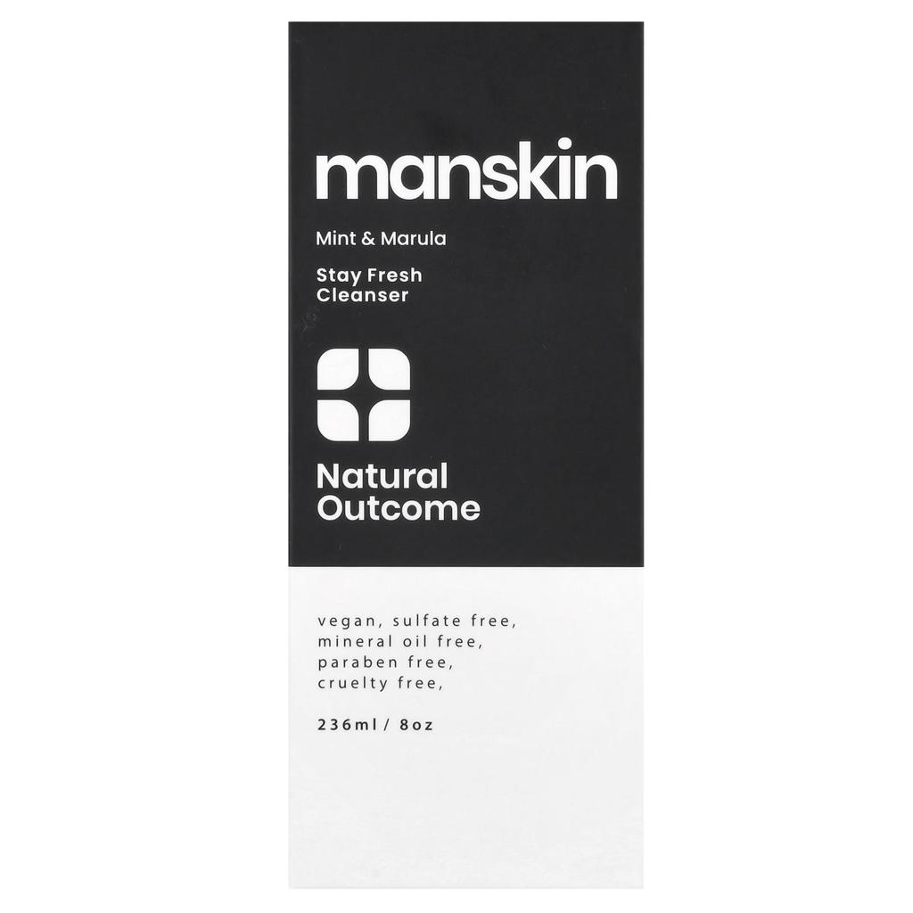 Manskin, Stay Fresh Cleanser, Mint & Marula, 236Ml(8Oz)