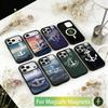 Чехол для телефона Painting Art Anchor для iPhone 17, 16, 15, 14, 13, 12, 11 Plus, Pro, магнитный, с Magsafe, беспроводная зарядка