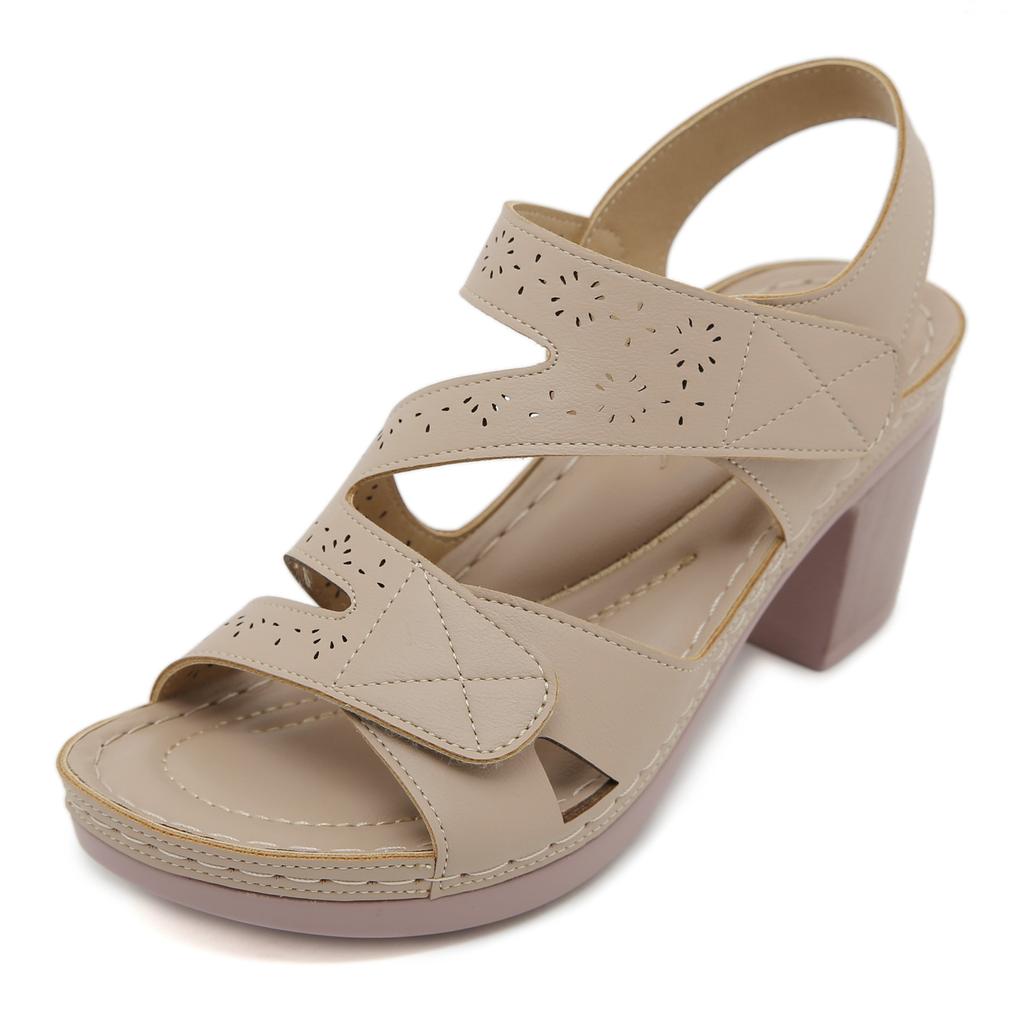 Sweet Sandals Women Atmospheric Fashion Large Size Slope Heel Shoes Beach Sandals