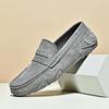 Top Layer Genuine Leather Suede Loafers Breathable and Comfortable Casual Driving Shoes Mens Shoes