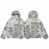 Mens Casual Hooded Jacket Loose Fit Breathable Streetwear Long Sleeve Top Youth