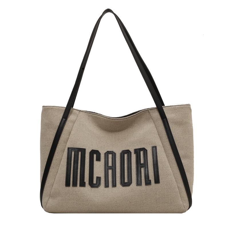 Сумка-тоут для отдыха и поездок на работу, женская, большой вместимости, новинка 2024 года, универсальная сумка через плечо, сумка для студентов колледжа