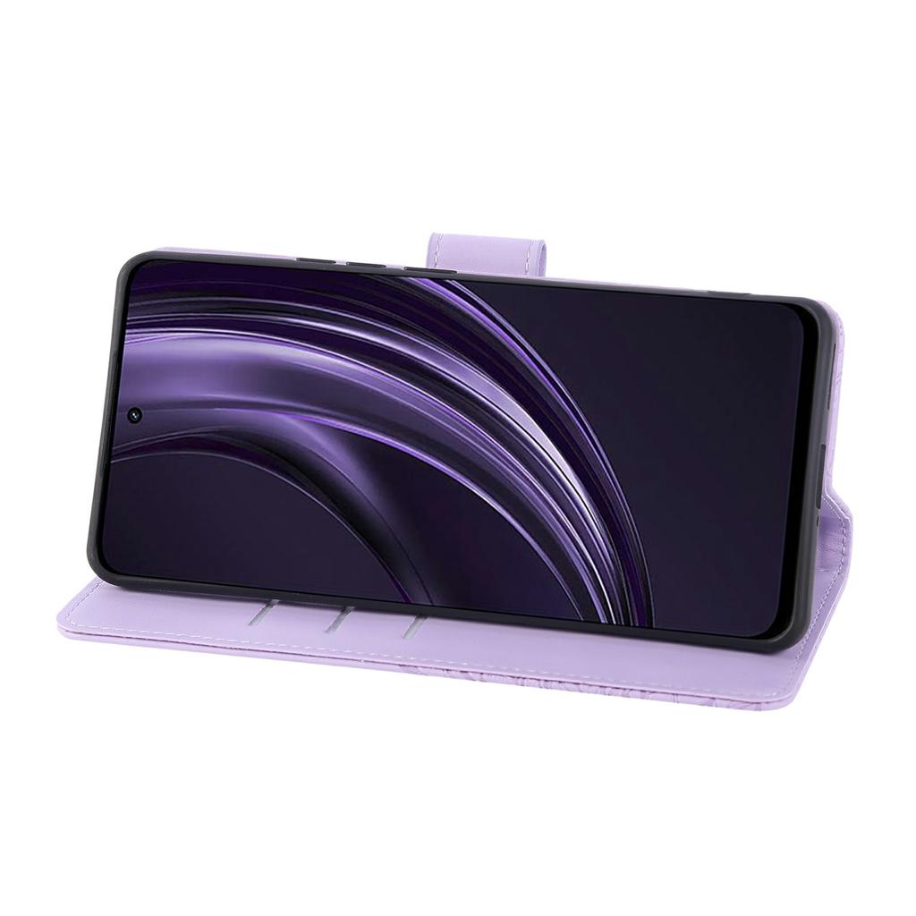 For Realme C65 5G/C63 5G Case Rose Flower PU Leather Wallet Phone Cover with 3 Card Slots