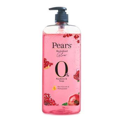 Pears Гель для душа с глицерином 98% Pure Glycerin Revitalized Glow с гранатом, 0% парабенов и мыла, для обновленного сияния, 750 мл