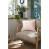 Coussin - GAIA - 45 x 45 cm - Rose - Gaze de coton - Déhoussable