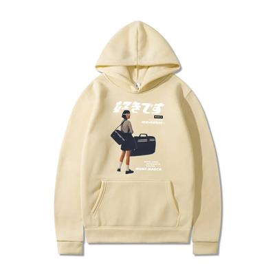 Зимняя толстовка унисекс, японская мода, Harajuku Aelfric Eden, толстовки с принтом журавля, толстовки с капюшоном в стиле хип-хоп, унисекс, уличная одежда большого размера, унисекс