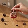 Soft Fluffy Christmas Tree Pendants Felt Ornament Handmade Wool Santa Claus Elf Snowman Creative Holiday Window Decorations Hanging Decor