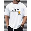 Unisexs Beer Pattern Printed Casual Crew Neck Tshirt Friday Very Suitable For Casual Wear Unisexs And Unisexs 2026 Summer T Shirt
