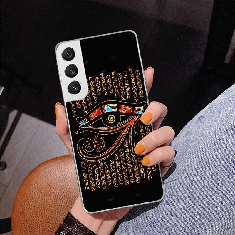 Sacred Eye of Horus Egypt Fresco Phone Case For Samsung Galaxy S24 S25 Edge S26 Ultra S23 S22 S21 Plus S20 FE + Personalized Pri