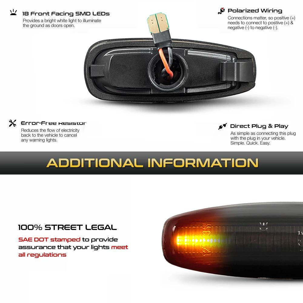 Светодиодные динамические боковые габаритные фонари указателей поворота для Hyundai i30 CW FD Grandeur TG Avante Elantra Touring KIA Ceed Carens Rondo