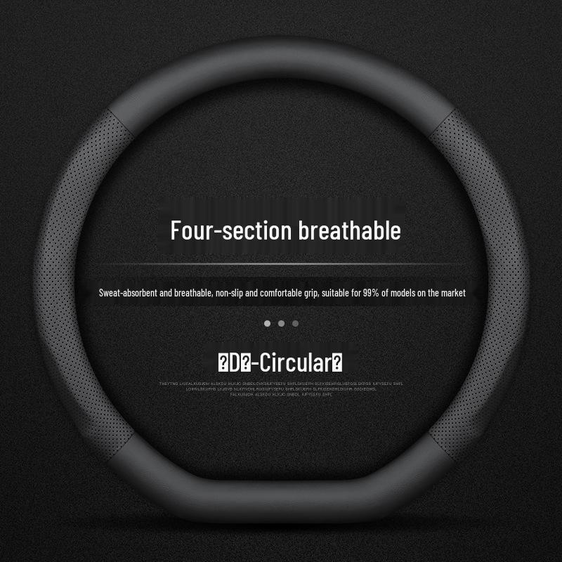 Premium Genuine Leather Steering Wheel Cover for Buick: Excelle, Regal, LaCrosse, Envision, Velite, Verano, GL6