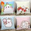 Bedroom Living Room Car Sofa Pillowcase Cushion Pillow Cute Pattern Bed Decoration