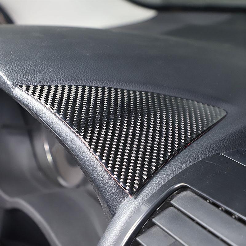 Для Subaru Forester 2013-18 мягкое углеродное волокно, центральное управление приборной панелью автомобиля, обе стороны, накладка на панель, наклейки для автомобиля