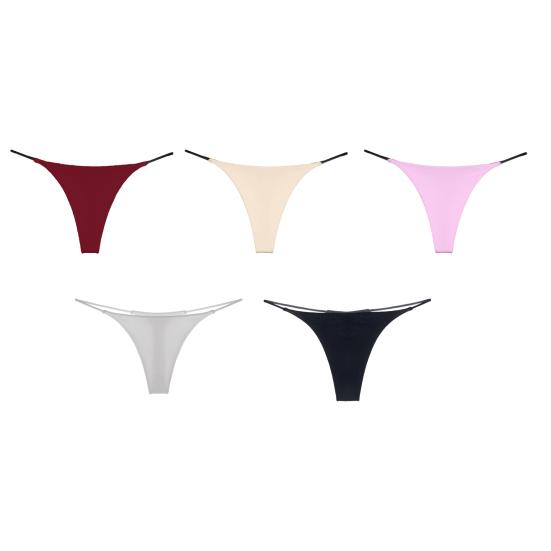 Женские стринги-стринги сексуальные с низкой талией и Т-образным вырезом Tangas Hipster нижнее белье бесшовное No Show