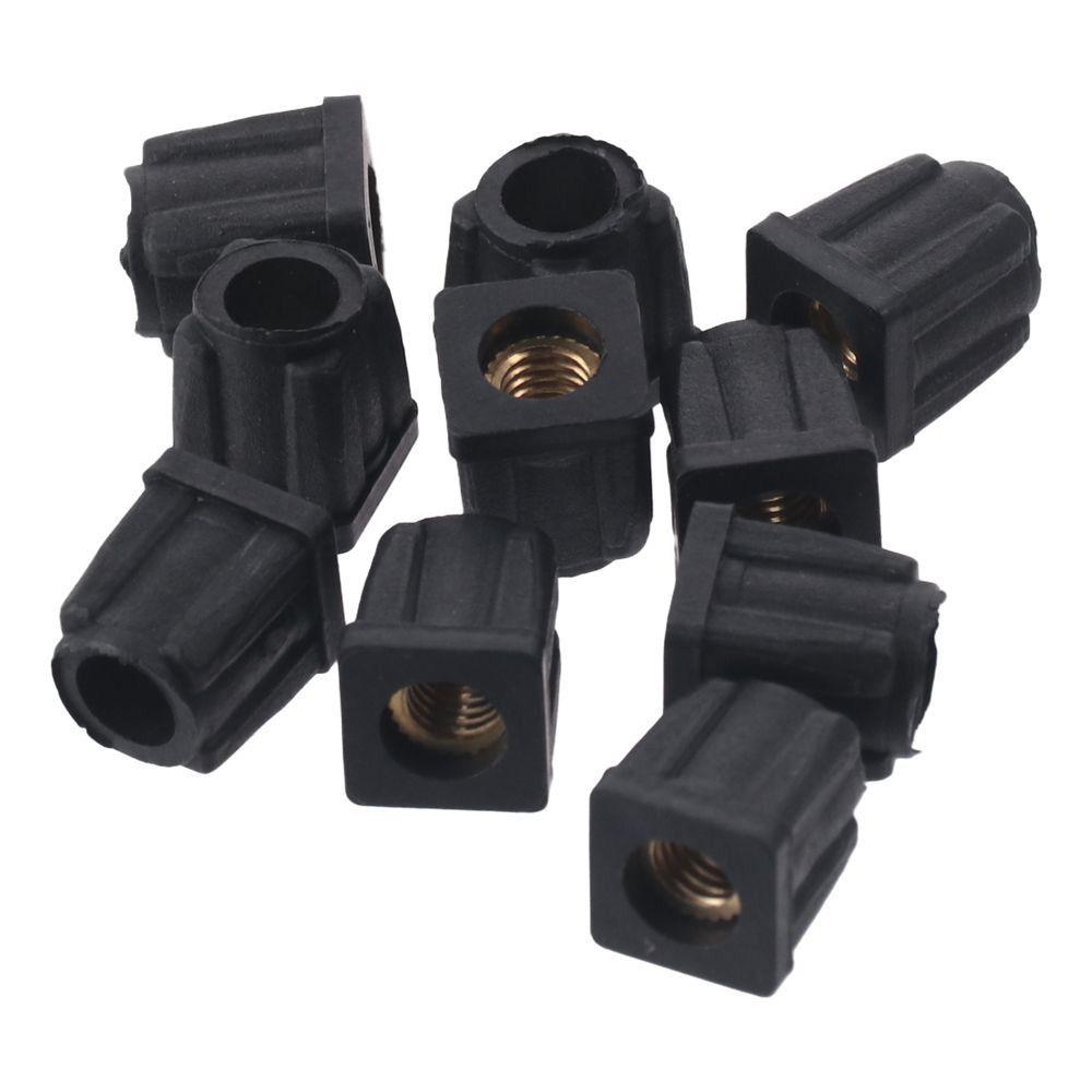 Без отверстия M6 Заглушки для труб Квадратная заглушка Гайка Ножка Новые аксессуары для колес Дом