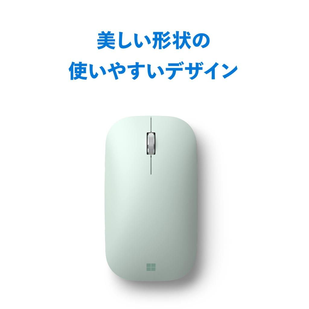 Беспроводная тонкая легкая мышь Microsoft Modern Mobile Mouse с технологией BlueTrack, совместимая с Bluetooth, для Windows, Mac, Android, Surface KTF-00022 (мятный)