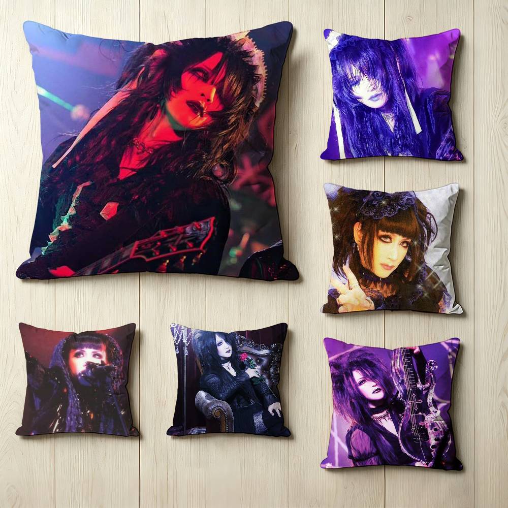 Baroque Rock Band MMalice MMizer Square DoubleSided printed Pillow Case Bedroom Bedside Pillow Sofa Cushion Cover