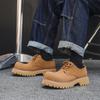 2024 New Thick-soled Big-headed Leather Shoes Men's Casual Fashion Trend Leather Heightening Lace-up Versatile Shoes 24288-J
